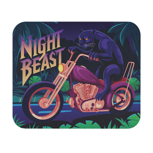Night Beast Motorcycle Mouse Pad - Vibrant Gaming Accessory for Bike Lovers - Jungle Panther