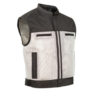 Mesh Vest - Men's - Silver Stream - Motorcycle Club - Up To 6XL - Blaze - SILVER-STREAM-RC
