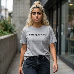 i.ride.my.own. Motorcycle T-Shirt - Black Edition - Biker Vintage Ride Tee