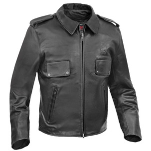 Leather Motorcycle Jacket - Men's - Dark Rebel - Up To 5XL - Gun Pockets - RAWCOPE-RC