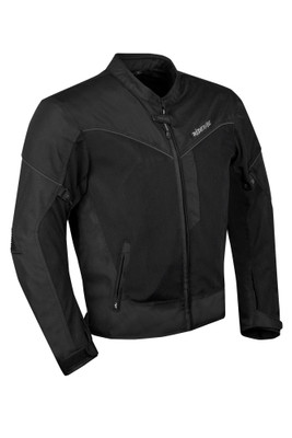 Mesh Textile Motorcycle Jacket - Men's - Black - Removeable Armor - Up To 4XL - T-MJ441-DL
