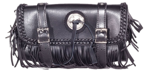 Motorcycle Tool Bag - PVC - Fringe - Fork Bag - 10 Inches - TB3000-12-DL