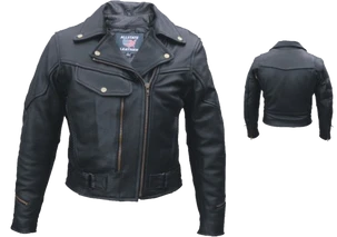 Leather Motorcycle Jacket - Women's - Pistol Pete - AL2144-AL