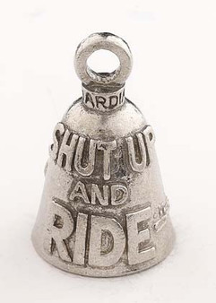 Shut Up and Ride - Pewter - Motorcycle Guardian Bell® - Made In USA - SKU GB-SHUT-UP-AND-DS Shut Up and Ride - Pewter - Motorcycle Guardian Bell® - Made In USA - SKU GB-SHUT-UP-AND-DS