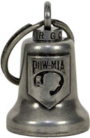 Motorcycle Ride Bell - POW MIA - Gun Metal - Spirit - BL18-GM-DL