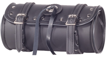 Motorcycle Tool Bag - PVC - Fork Bag - Studs and Concho - 10 or 12 Inch - TB3004-DL