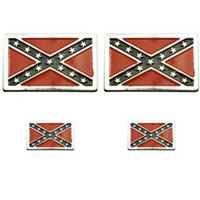 Biker Pin Pack of Four Pins - Rebel Flag - Confederate Flag - SDL-315-DL