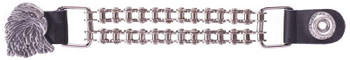 Set of Four Eagle Vest Extenders with Chrome Motorcycle Chain - AC1066-BC-DL