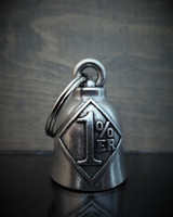 One Percenter - Pewter - Motorcycle Spirit Bell - Made In USA - SKU BB82-DS