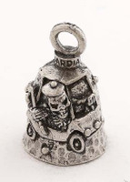 Golf - Skull - Pewter - Motorcycle Guardian Bell - Made In USA - SKU GB-GOLF-DS