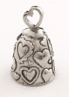 Heart - Pewter - Motorcycle Guardian Bell® - Made In USA - SKU GB-HEART-DS