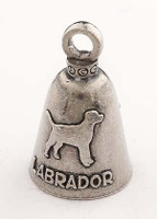Labrador Dog - Pewter - Motorcycle Guardian Bell® - Made In USA - SKU GB-LABRADOR-DOG-DS
