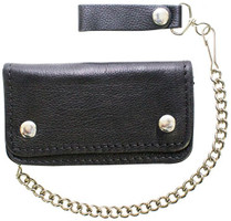 Leather Chain Wallet - Heavy Duty - Premium Leather - Bifold - 6 Inch - AC50-11HD-DL