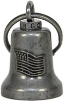 American Flag - Gun Metal Motorcycle Ride Bell - BL21-GM-DL