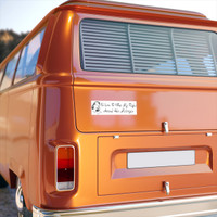 Bumper Sticker - Retro - Wrap Thighs Around Motorcycle