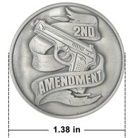 Biker Pin Pack of Two Pins - 2nd Amendment - Gun Rights - PNS7-DL