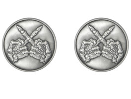 Biker Pin Pack of Two Pins - Skeleton Middle Fingers Crossed - PNS4-DL