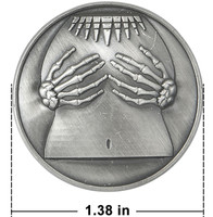 Biker Pin Pack of Two Pins - Skeleton Hands on Boobs - PNS6-DL