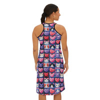 Hearts for Kitties - Pattern 100 - Women's Racerback Dress