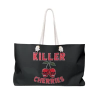 Killer Cherry Skulls - Killer Cherries - Multi Color - Weekender Bag - Tote.