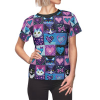 Hearts for Kitties - Pattern 101 - Women's Cut & Sew Tee - T-Shirt