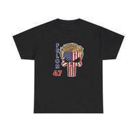 Trump 2024 - Felon 47- Skull - USA Flag - Choice of Colors - Unisex Heavy Cotton Tee