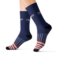 American Flag - Trump 2024 - Red White Blue - Footwear - Sublimation Socks