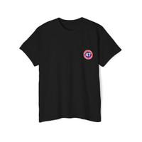Make America Trump Again - Red White Blue - Round Emblem - 47 - Unisex Heavy Cotton Pocket Tee