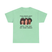 When Nobody Knew Who You Were - Knees - Monica Kamala Colin - T-Shirt - Unisex Heavy Cotton Tee