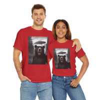 Funny Animal Selfie - Black Bear - UFOs - Photobomb T-Shirt - Choice of Colors - Unisex Tee