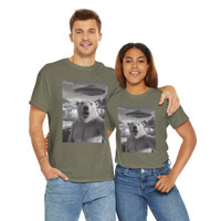 Funny Animal Selfie - Polar Bear - UFOs - Photobomb T-Shirt - Choice of Colors - Unisex Tee