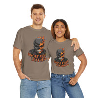 Ghost Rider Leather Logo - Skull Flames - T-Shirt - Choice of Colors - Unisex Tee
