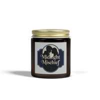 Scented Candle - Midnight Mischief - Couple Embrace - Amber or Clear Jar - Perfect Gift for Bikers & Home Decor