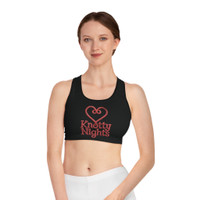 Knotty Nights Sports Bra - Red Rope - Comfortable & Stylish Activewear for Fitness Enthusiasts