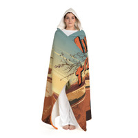 Cozy Hooded Sherpa Fleece Blanket | Biker Motorcycle | Miles of Freedom - Route 66