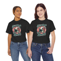 Motorcycle T-Shirt - Sass Class & a Whole Lotta Gas - Helmet Roses - Color Choice - Unisex Tee