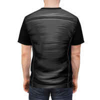 Badass Biker Unisex Tee - Edgy Leather Vest Graphic T-Shirt for Motorcycle Enthusiasts