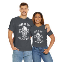 Motorcycle T-Shirt - Take it Out and Play with it - Skeleton Rider - Color Choice - Unisex Tee.