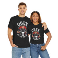 Motorcycle T-Shirt - Obey the One Who Rides - Adult Innuendo - Biker - Color Choice - Unisex Tee