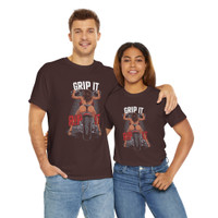 Motorcycle T-Shirt - Grip It Rip It - Adult Innuendo - Biker - Color Choice - Unisex Tee