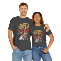 Motorcycle T-Shirt - My Other Favorite Ride is His Face - Adult Innuendo - Biker - Color Choice - Unisex Tee