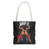 Biker Chick Tote Bag - Grip It Rip It - Adult Innuendo - Motorcycle - Color Choice