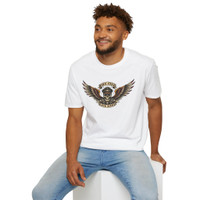 T-Shirt - 'Live Hard Ride Free' - Skull Wings - Motorcycle - Biker Ride Tee - Choice of Colors