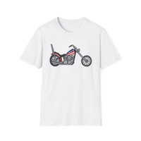 American Flag Motorcycle T-Shirt - Stars & Stripes Chopper Tee