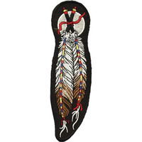 Vest Patch - Dual Feather - Motorcycle  - PAT-C209-DL