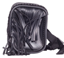Motorcycle Tool Bag - PVC - Fringe - Fork Bag - 10 Inches - TB3000-12-DL