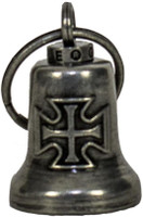 Iron Cross - Gun Metal Motorcycle Guardian Ride Bell - BL26-GM-DL
