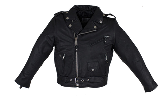 Leather Motorcycle Jacket - Kid's Teens - Biker - KD342-TEEN-DL