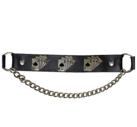 Pair of Biker Boot Chains - Dead Mans Hand - BC20-DL