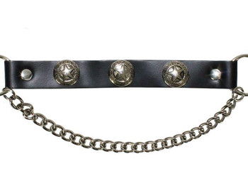 Pair of Biker Boot Chains - Texas Star - Motorcycle Accessories - BC9-DL